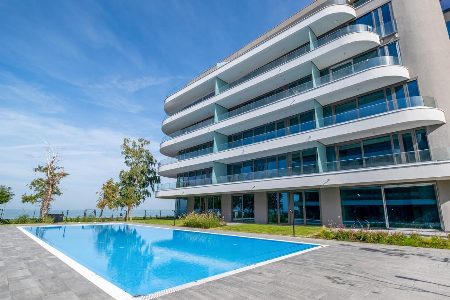 Myflat Wave Luxury 44 Suite Siofok Bagian luar foto
